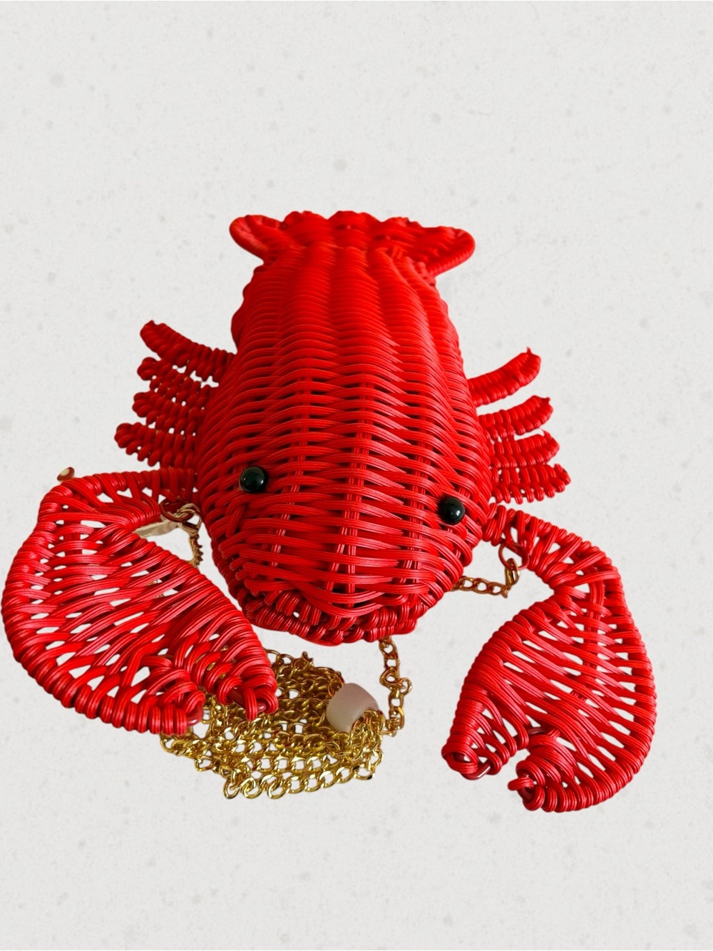 NWT Tommy Bahama Red Lobster Wicker Crossbody Bag Coastal Novelty Purse